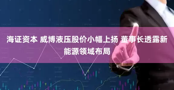 海证资本 威博液压股价小幅上扬 董事长透露新能源领域布局